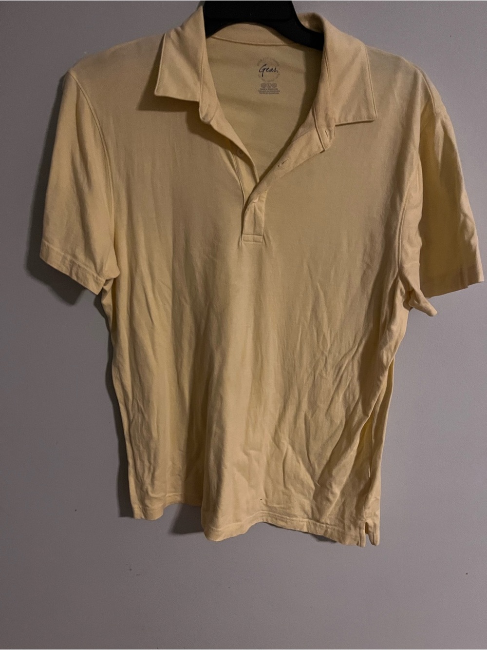 Gear For Sports Men's Pale Yellow Polo Shirt
